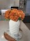 Ariane Nude Orange Hydrangea Real Touch Artificial Flower Stem for Home Decor Fall Autumn Season